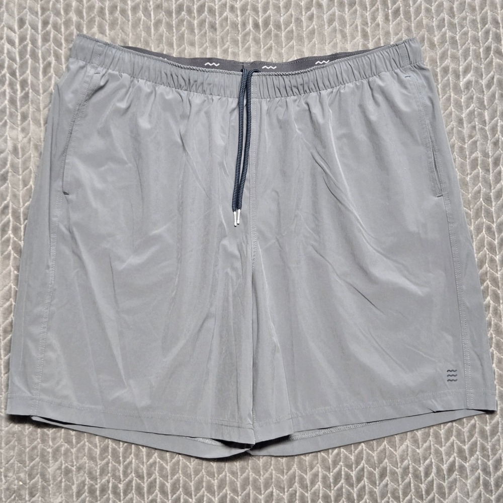 Free Fly Breeze Mens Gray Performance Shorts 3XL Drawstring Athletic